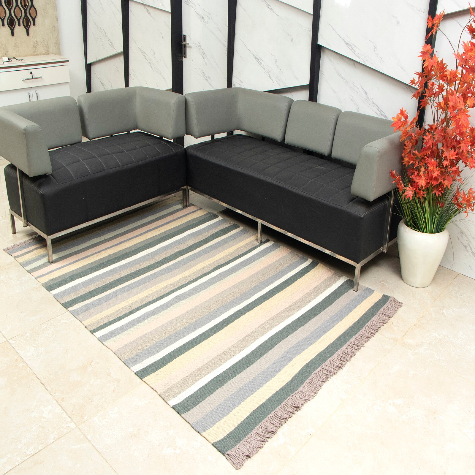 StripN Dhurrie 5 X 7