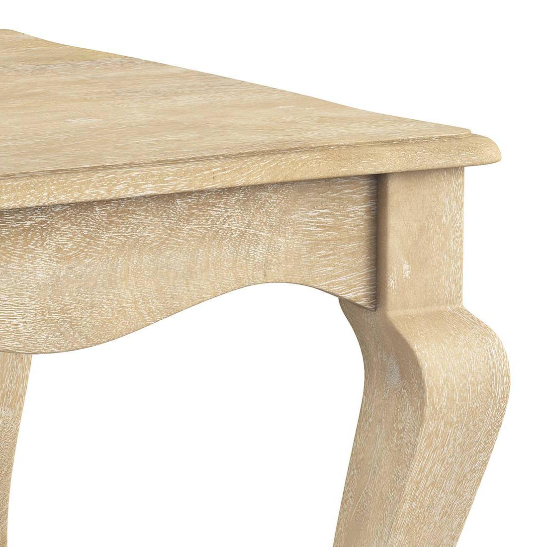 Helena Rectangular Solid Wood Coffee Table In White Finish