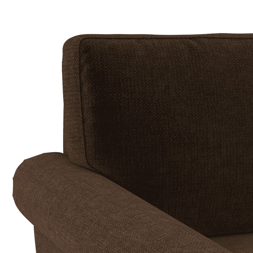Oxford 2 Seater Fabric Sofa in Dark Earth Colour