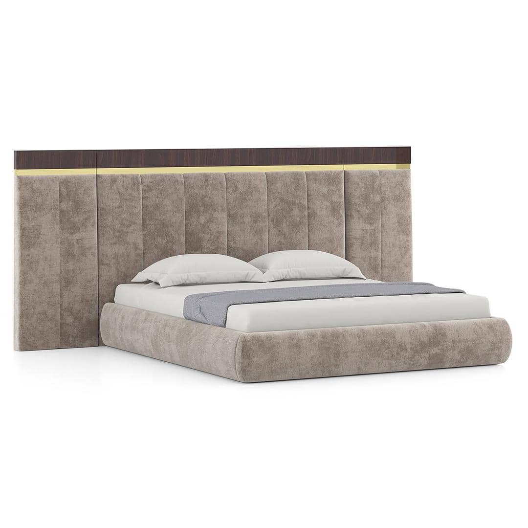 Aurelia Upholstered King Bed With Extended Headboard