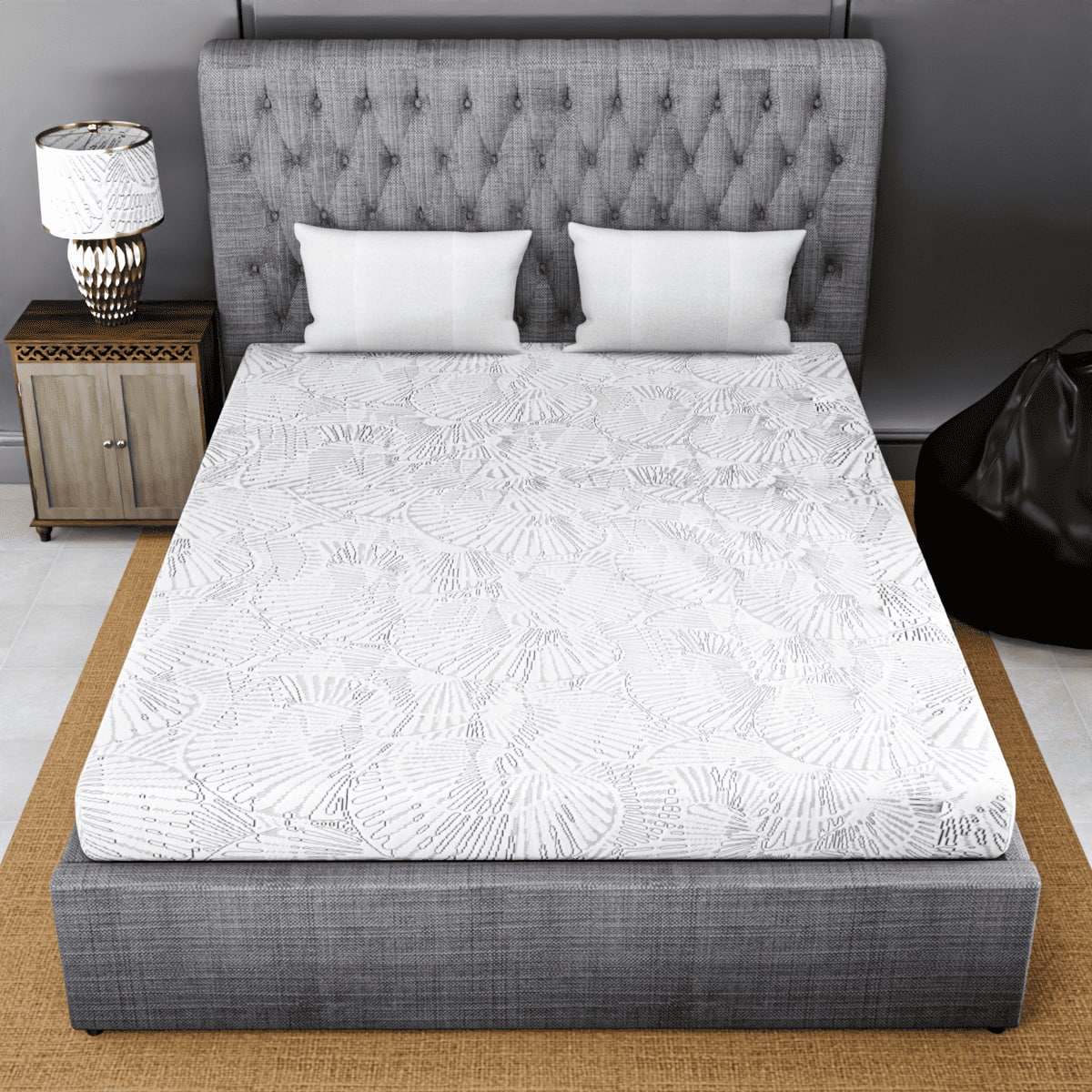 Drilled Air Cool Dual Comfort King Mattress 78 X 72 8 Inches