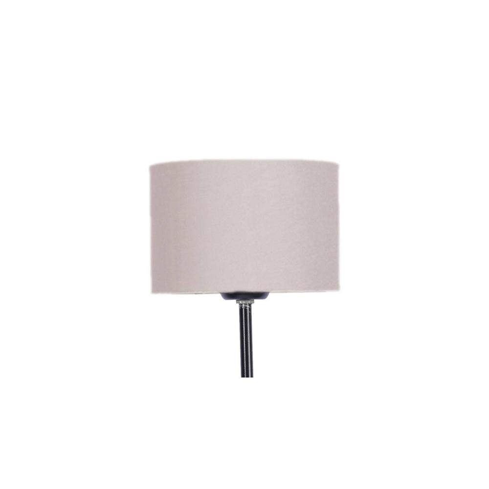 Mila Grey Cotton shade with Iron floor lamp