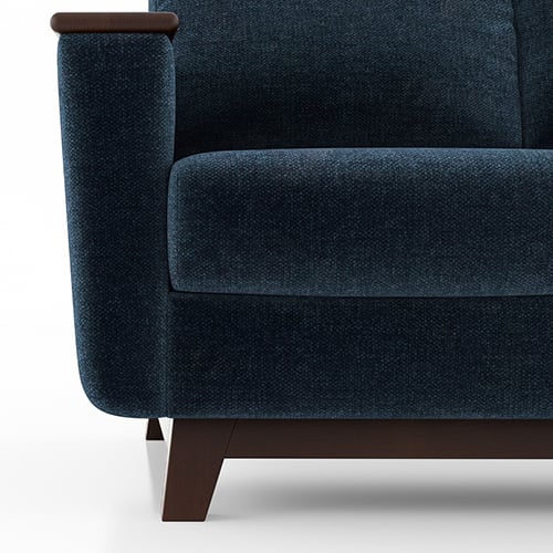 Corby Premium 3 Seater Fabric Sofa in Cobalt Colour