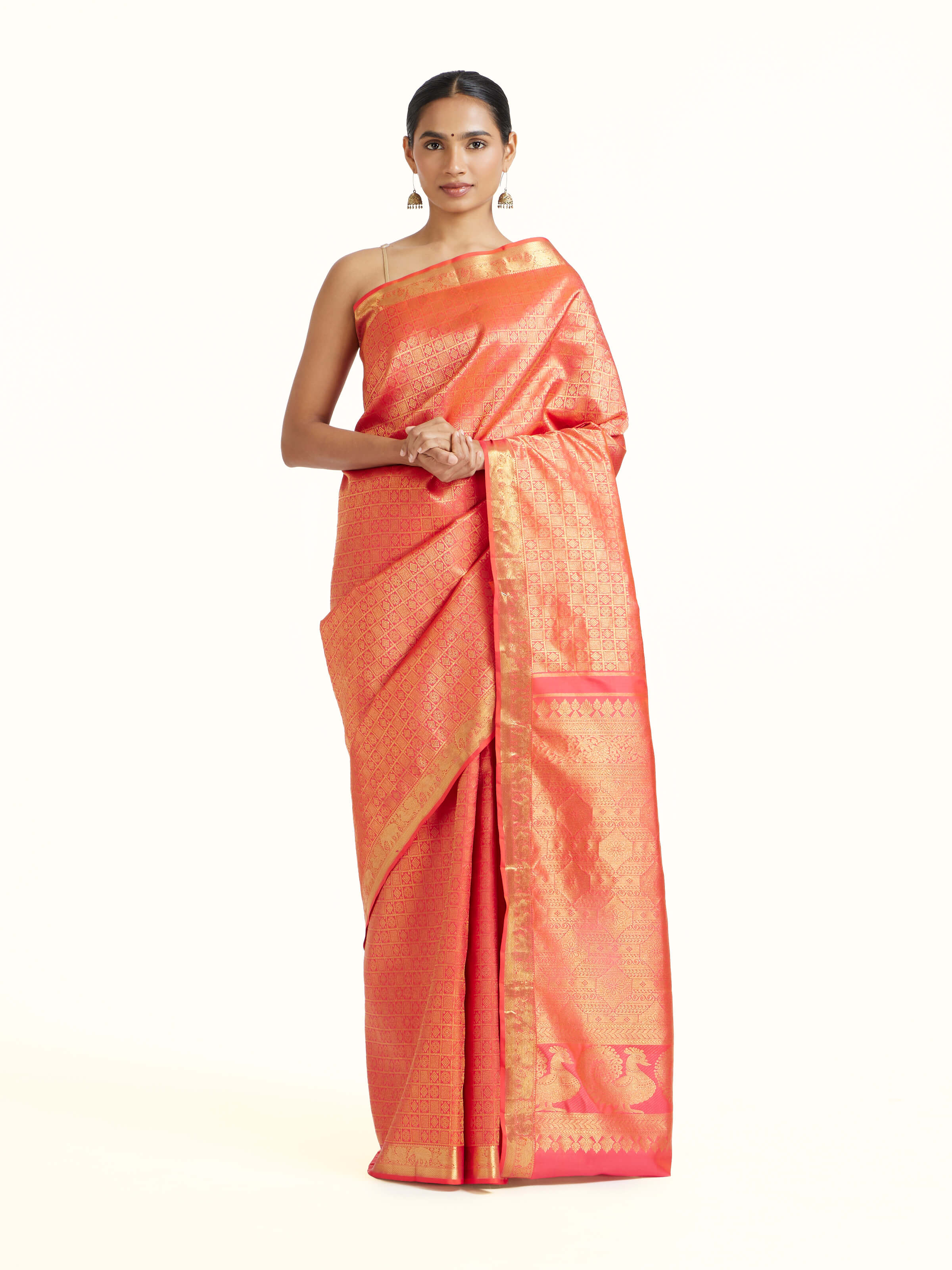 Red Kancheepuram Zari Silk Saree