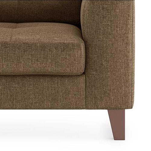 Verona Essential 1 Seater Fabric Sofa in Dune Colour