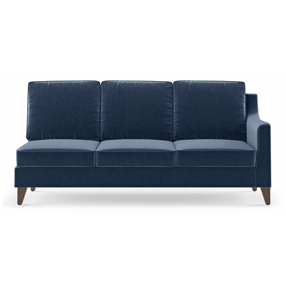 Abbey Sectional Sofa (Colour : Lapis Blue, Cushion : Hard, Seater : Left Aligned 3 Seater + Left Aligned Chaise)