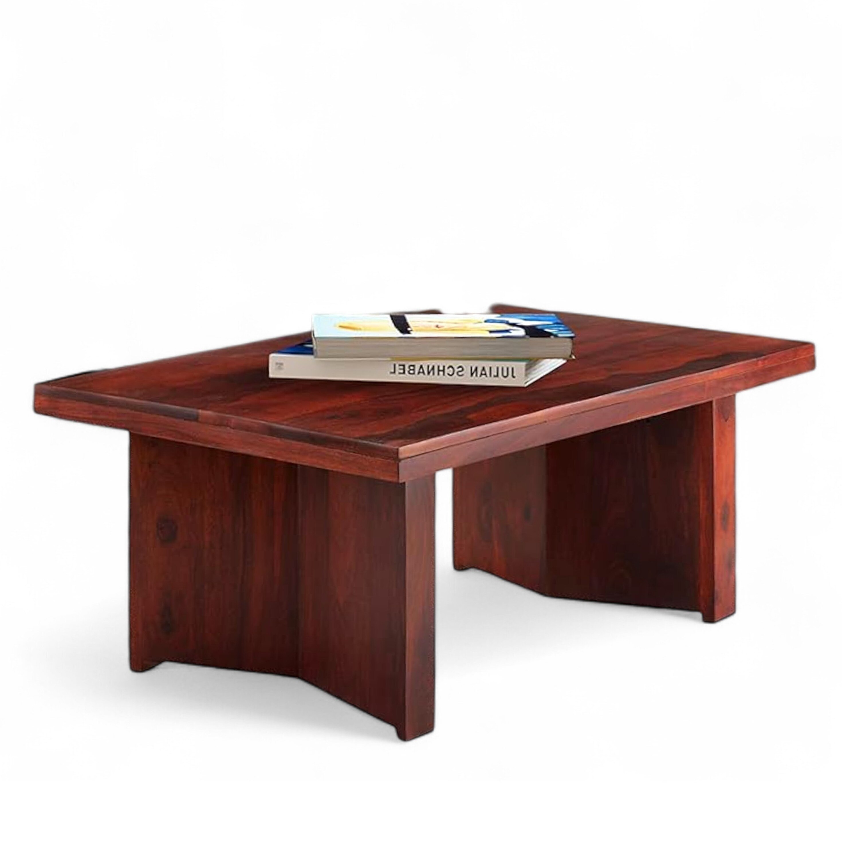Kassel Sheesham Wood Contemporary Rectangle Coffee Table In Honey Finish