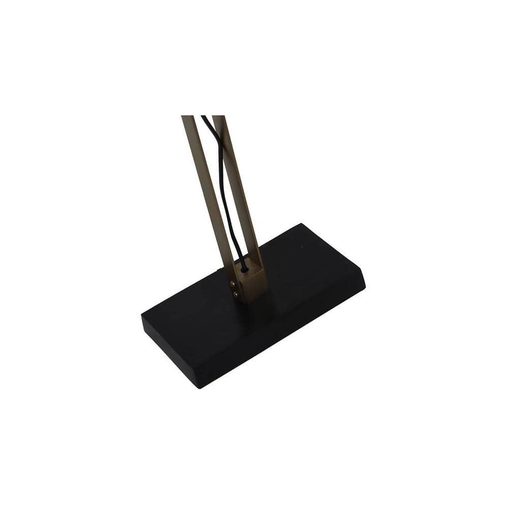 Alwin Brass Antique Linen Shade Floor Lamp