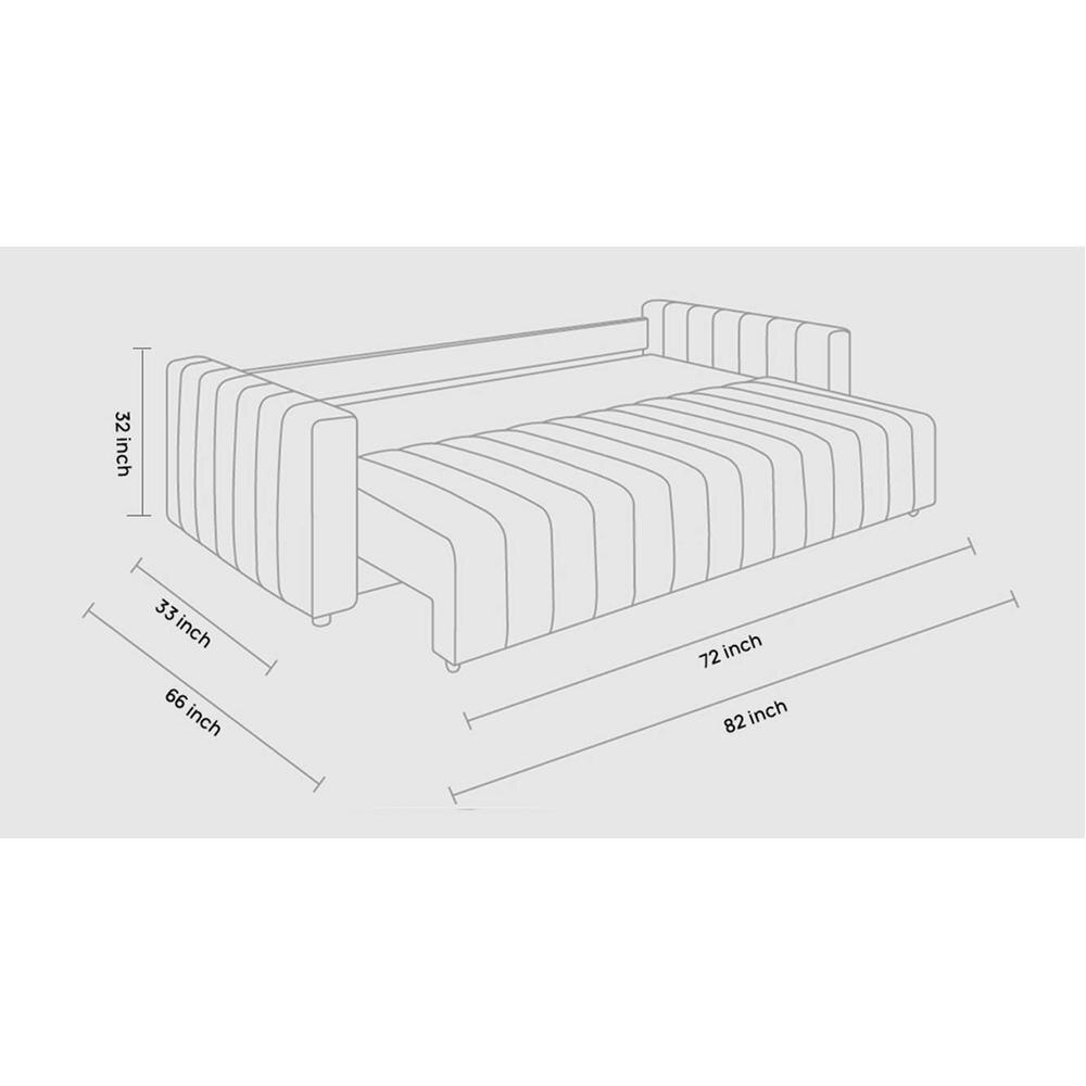 Beliss 3 Pull Out Sofa Cum Bed with storage In T Blue Colour