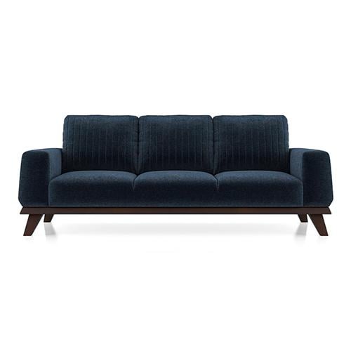 Granada Premium 3 Seater Fabric Sofa in Cobalt Colour