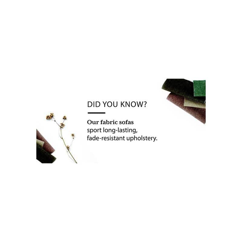 Corby Essential 3 Seater Fabric Sofa in Mocha Colour