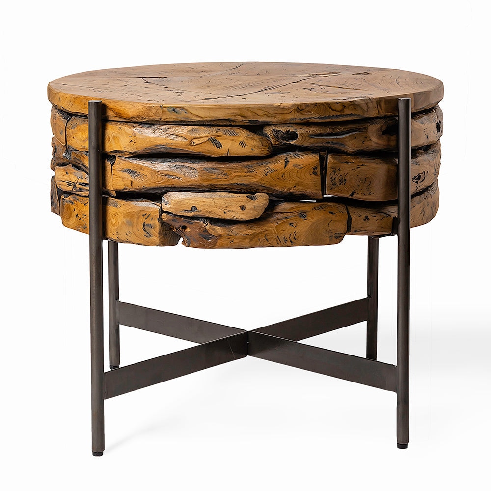 Halo Indonesian Teak Coffee Table In Teak Finish