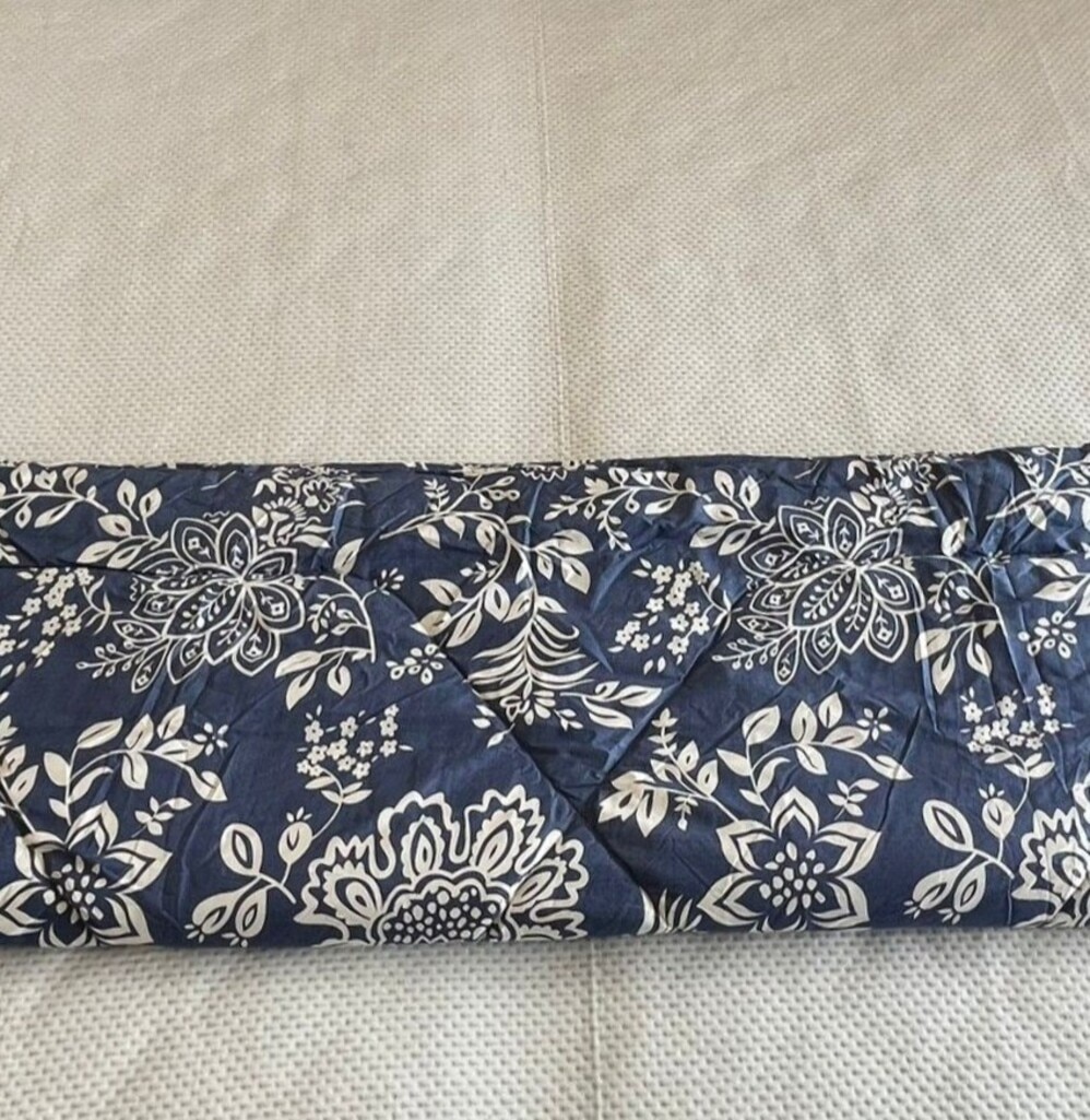 Blue Floral 300 Cms Cotton Double Bed Size Comforter From Threads