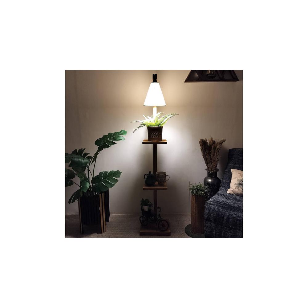 Andre Beige Jute Floor Lamp with Beige Jute Base