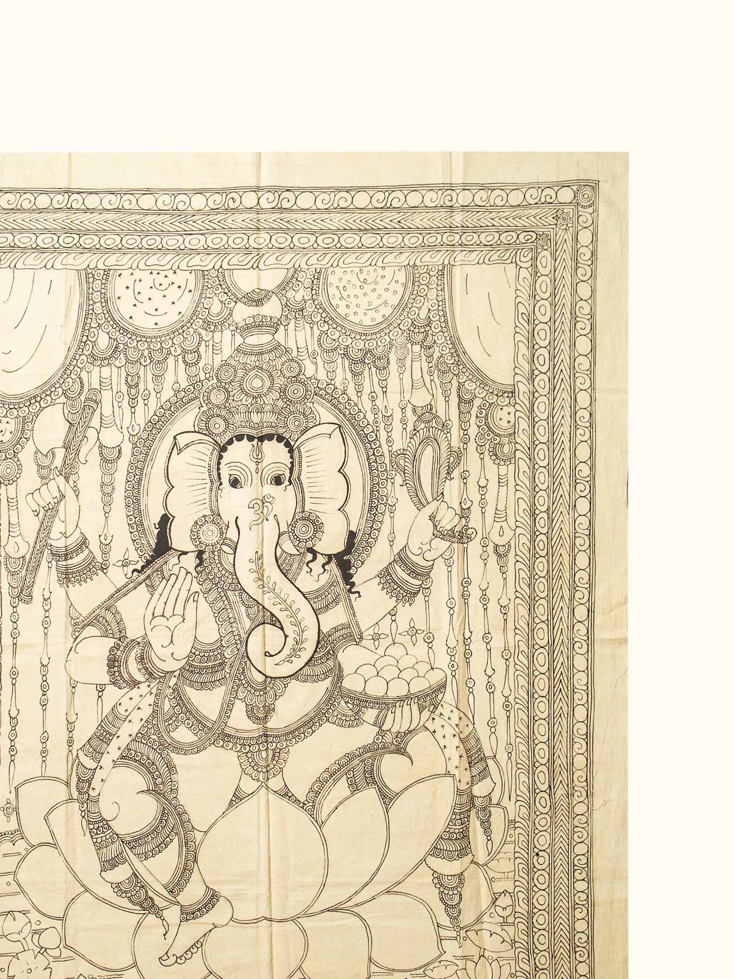 Ganesha Kalamkari Painting