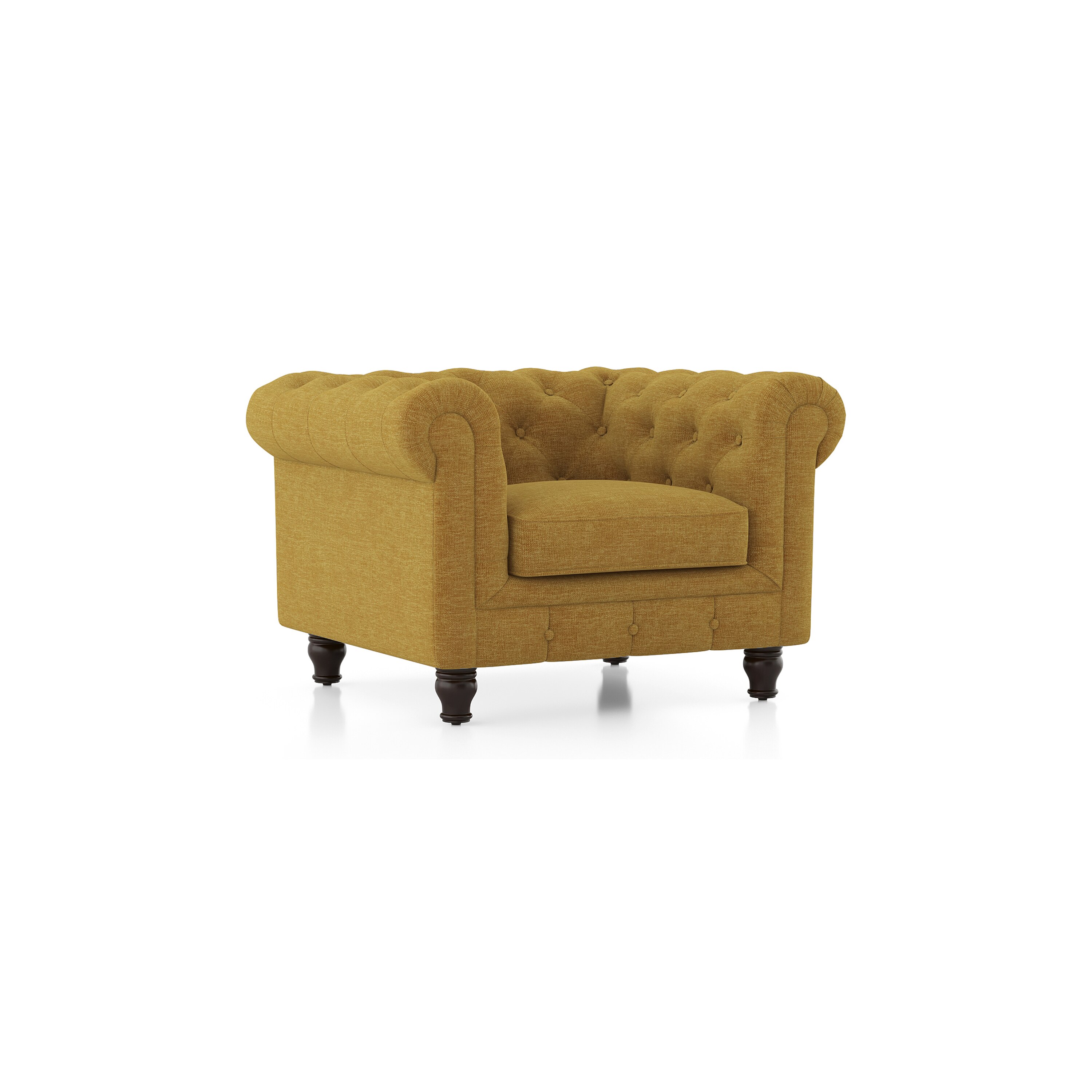 Winchester Sofa Set (Colour: Ochre, Seater: 3+1+1)