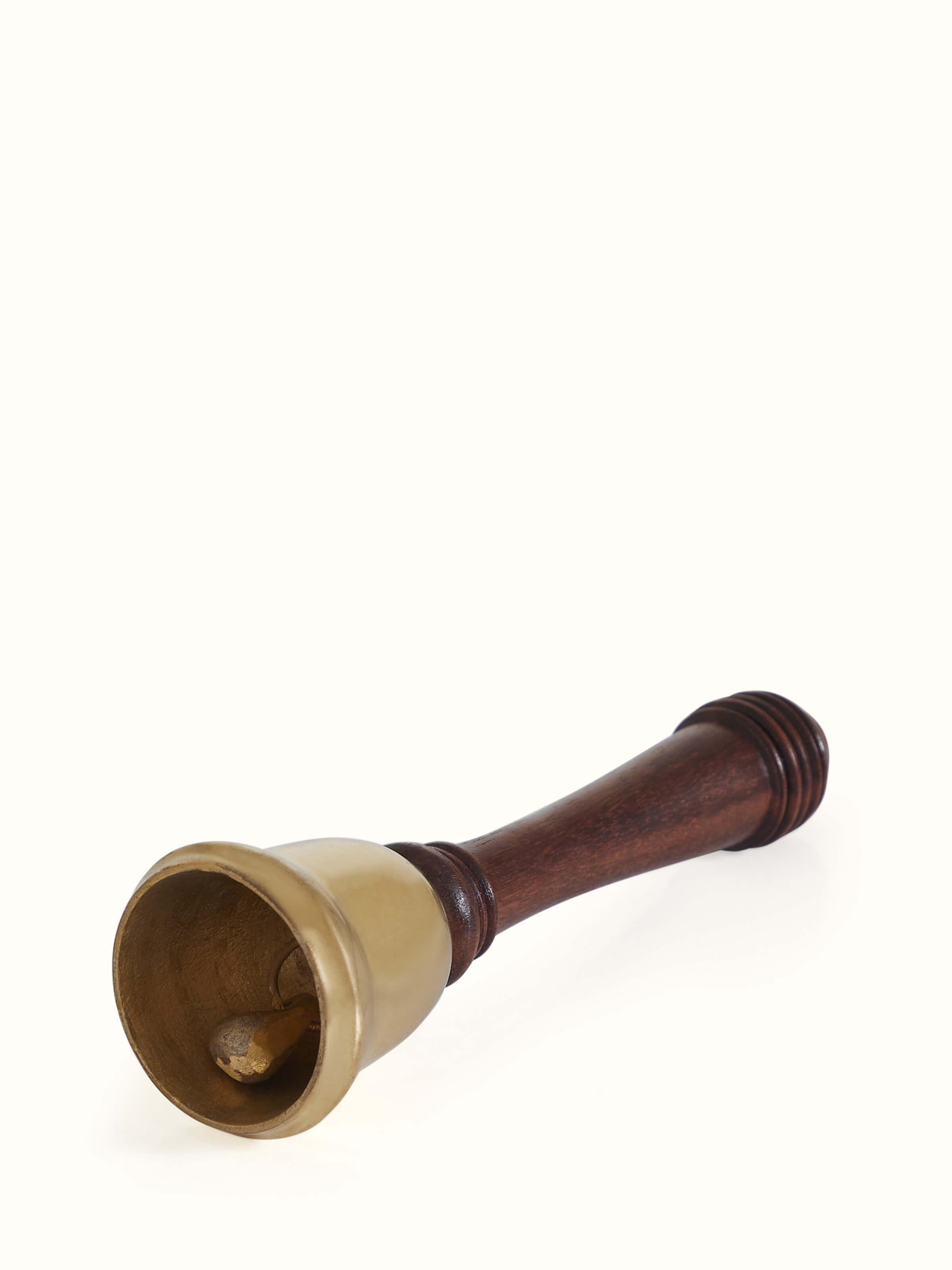 Traditional Indian lacquered brass pooja bell – another angle view