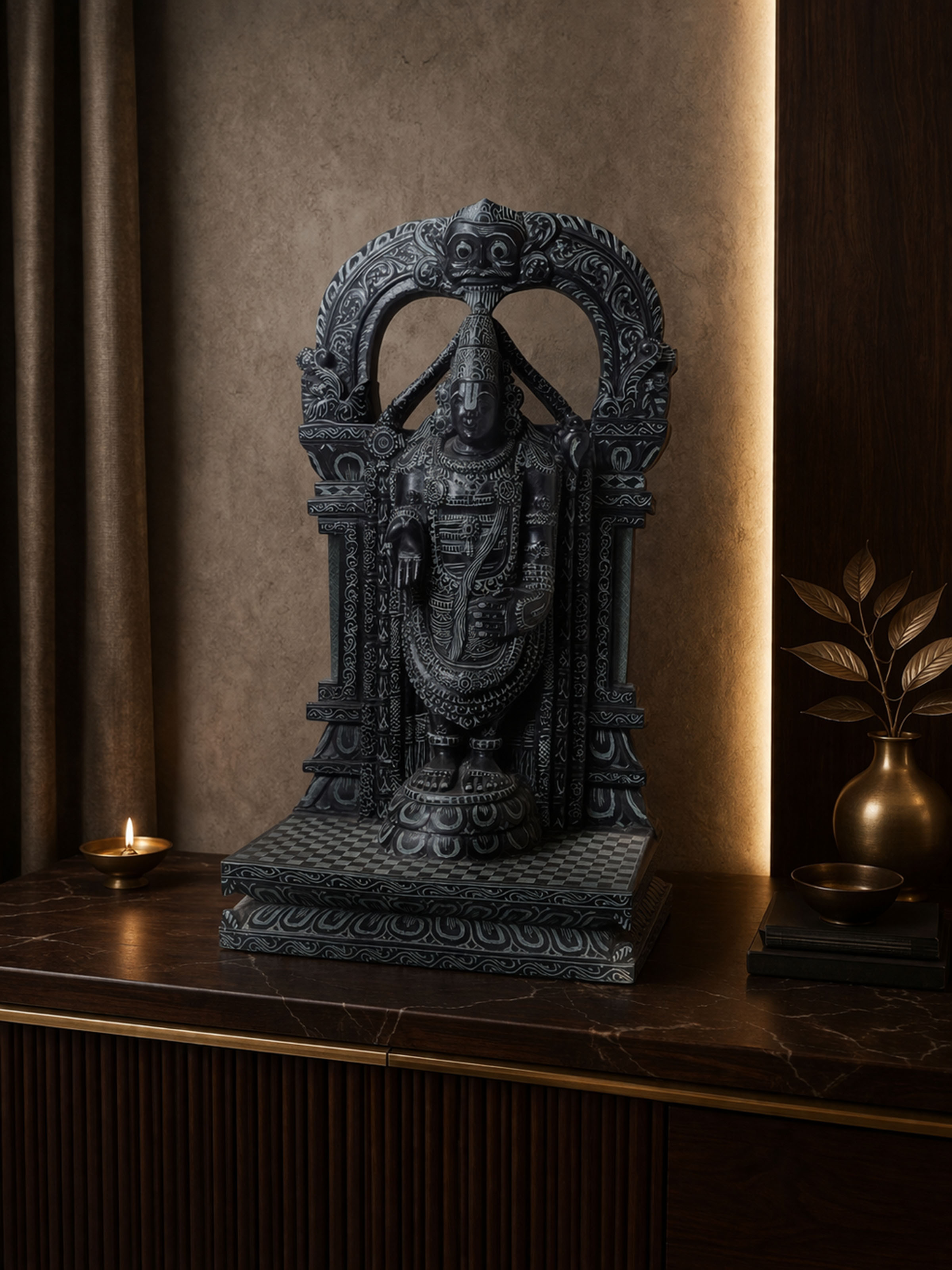 Stone Carved Balaji Idol