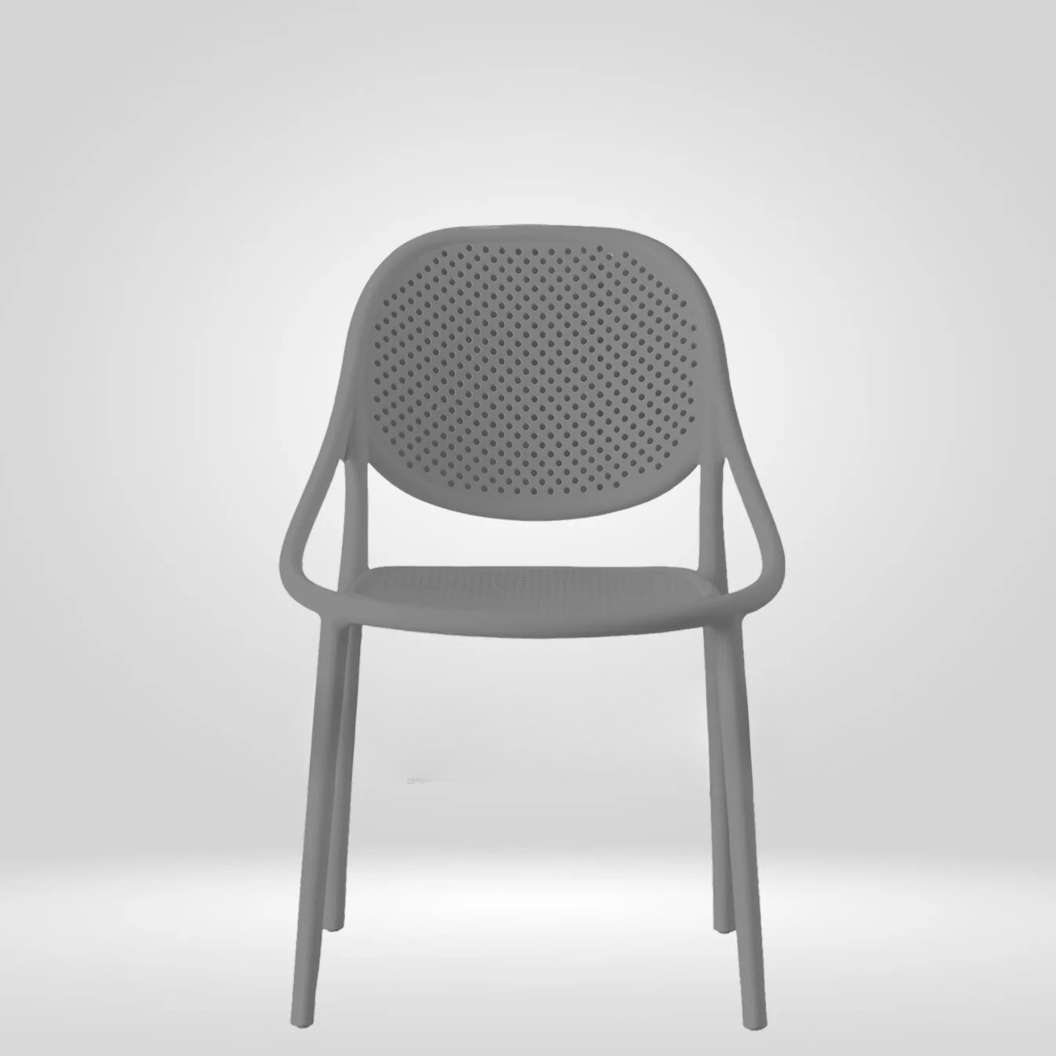 Kepler Brooks Lyra Cafeteria Dining Chair in Grey Colour - Kepler Brooks