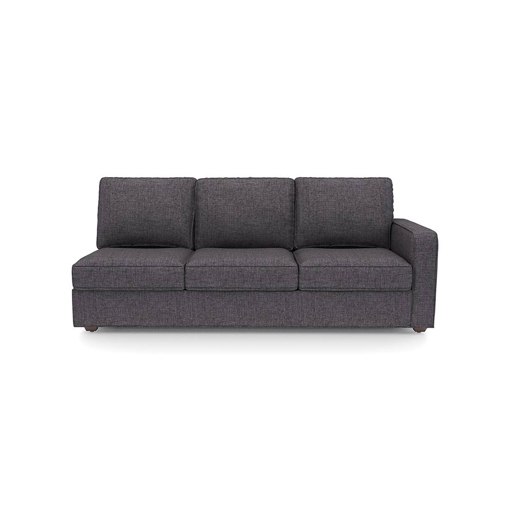 Apollo Sofa (Colour : Steel, Cushion : Soft, Back Type : Regular, Seating Capacity : Left Aligned 3 Seater + Left Aligned Chaise)