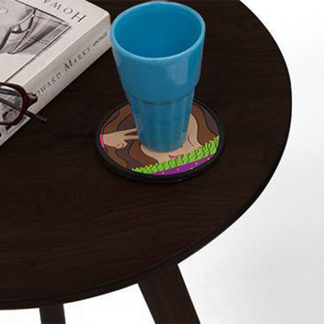 urban ladder Robbins Solid Wood Side Table in Teak Finish-picture-16