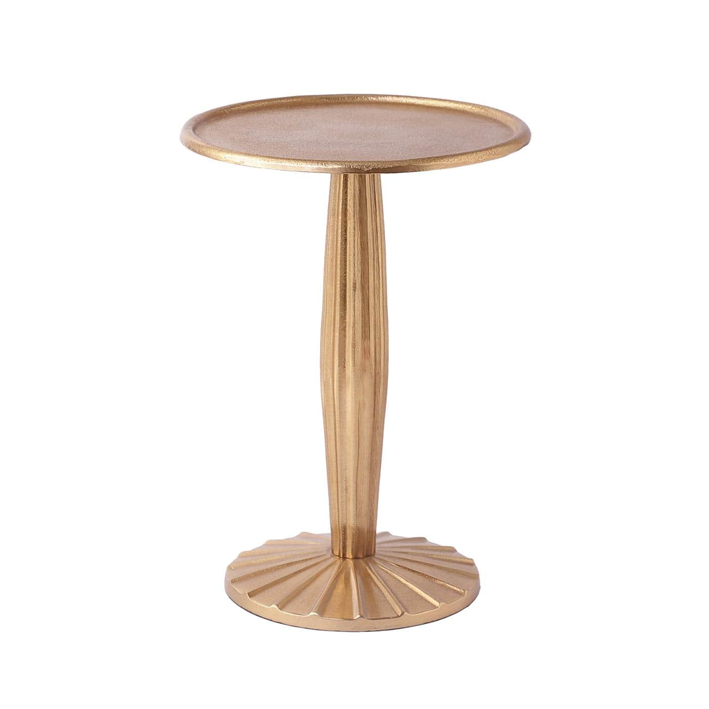 Radiant Gold Duo Small Metal Side Table in Gold Colour