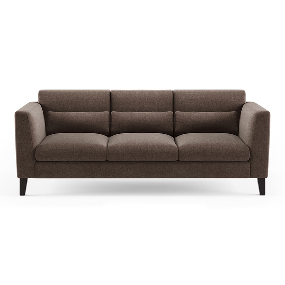 Lewis Sofa (Colour : Daschund Brown, Cushion : Hard, Seater : 3+1+1)