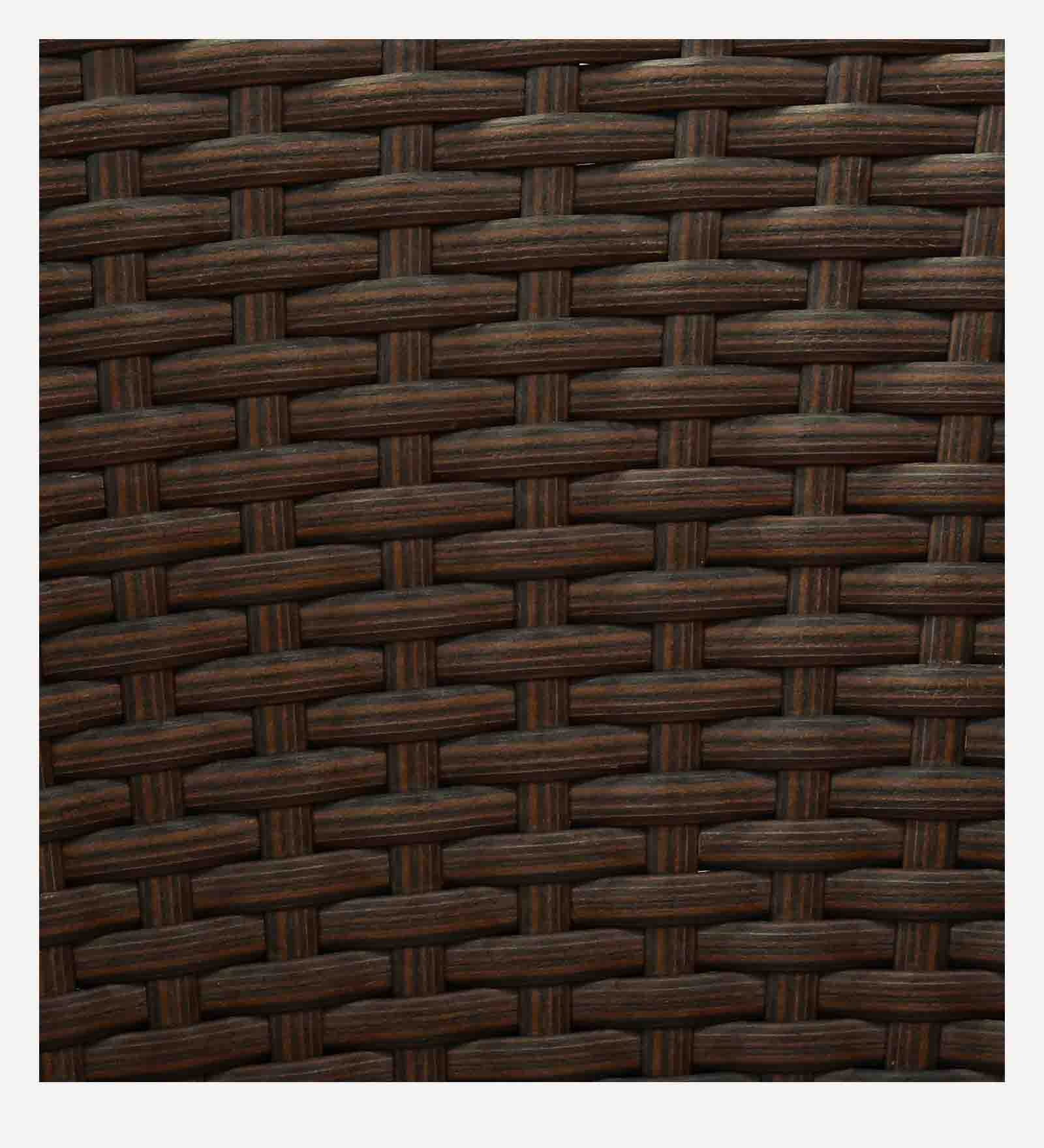 Ballarat  Wicker Table And Chair Set In  Bombay Brown Dual Tone Finish