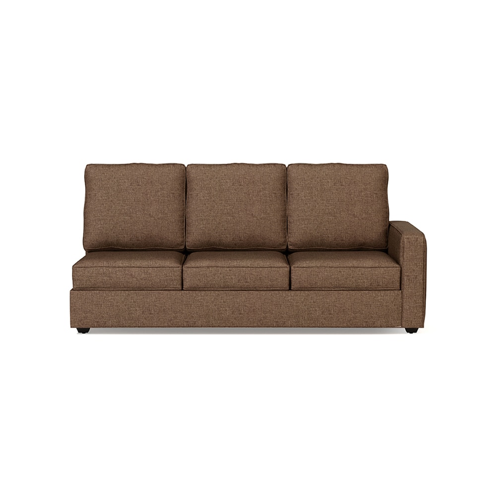 Apollo Compact Sofa (Colour : Mocha, Cushion : Soft, Back Type : High Back, Seating Capacity : Left Aligned 3 Seater + Left Aligned Chaise)