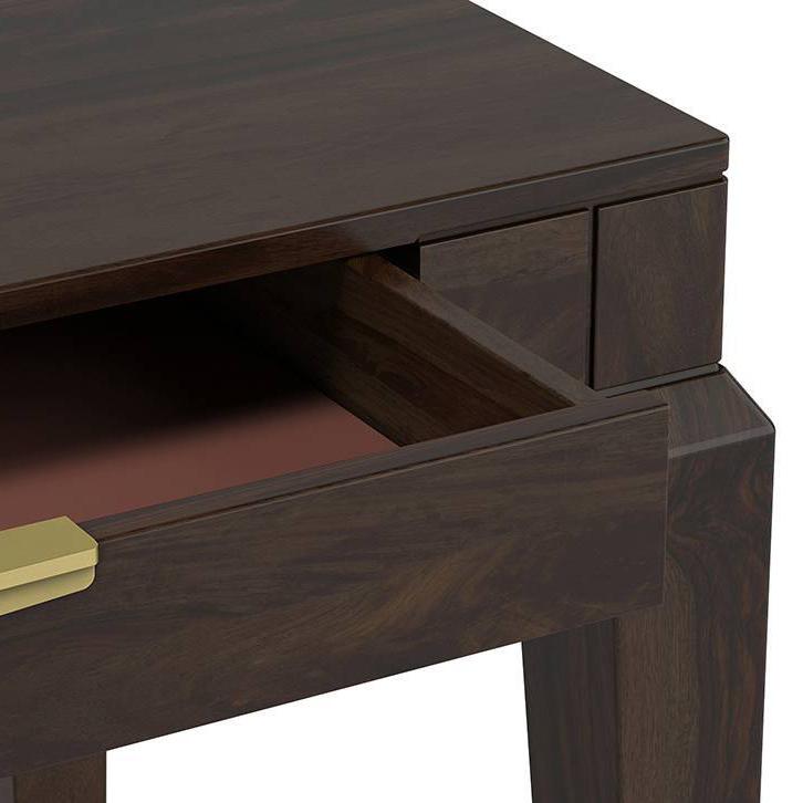 Taarkashi Solid Wood Study Table in American Walnut Finish