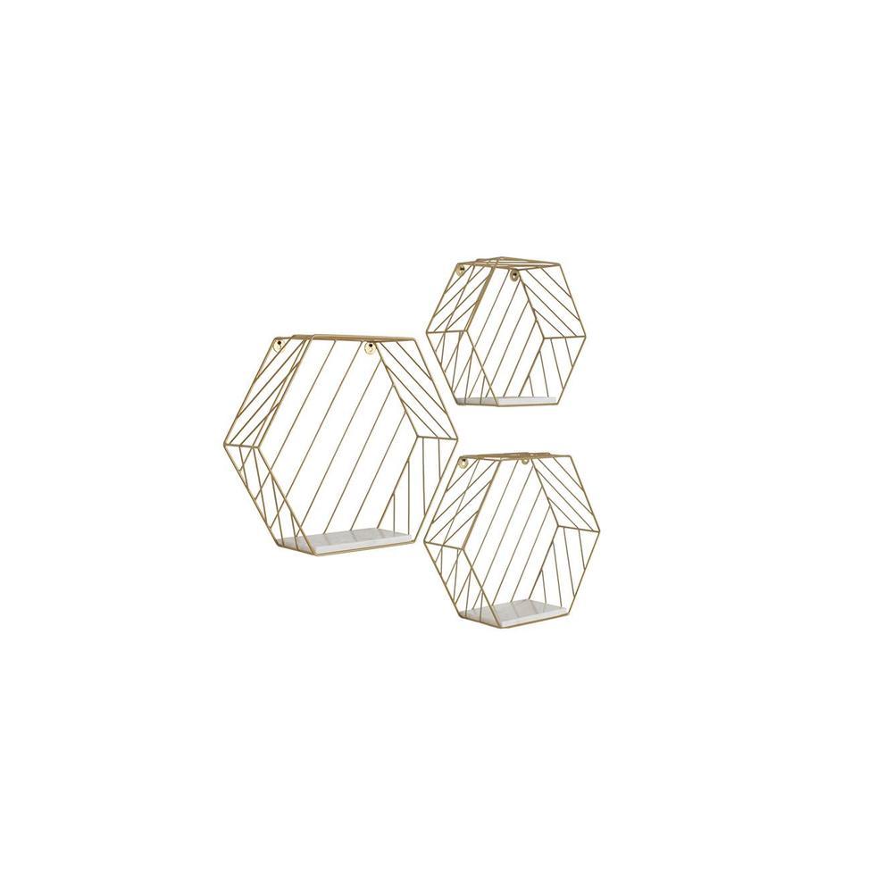 Claymint metal wall shelf