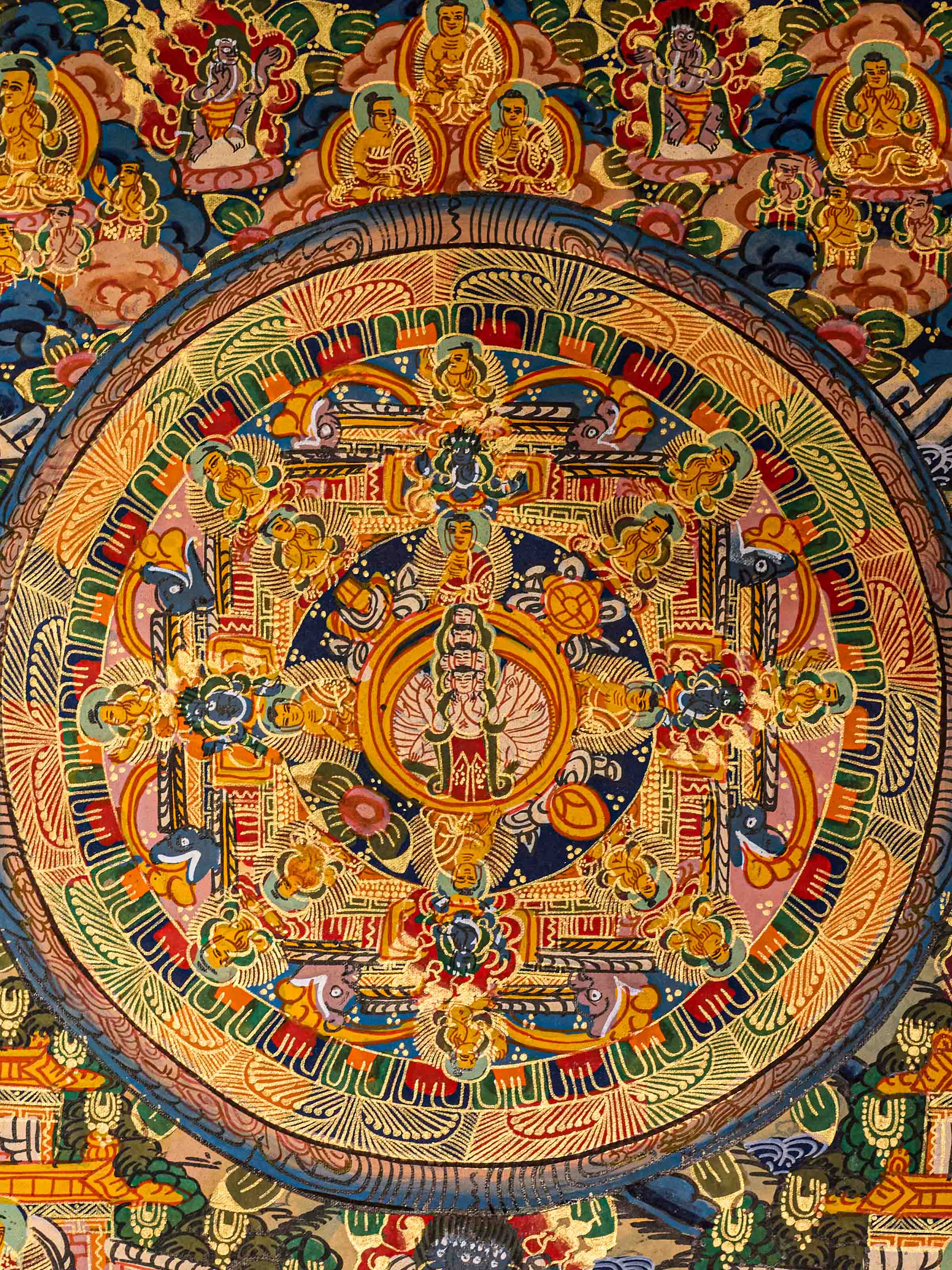 Buddha Mandala Thangka Painting