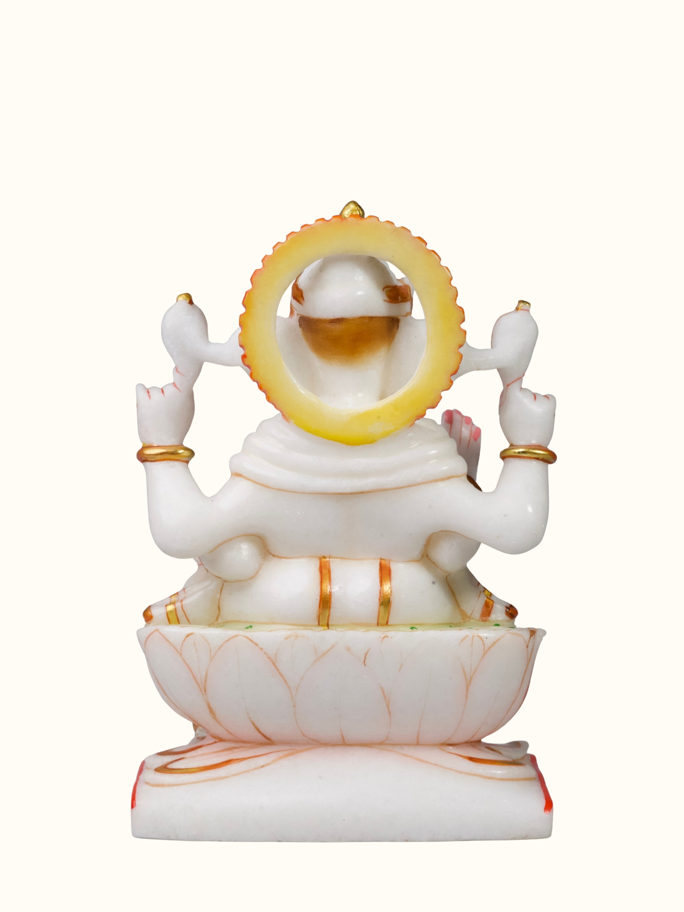 Marble Carved Ganesha Idol