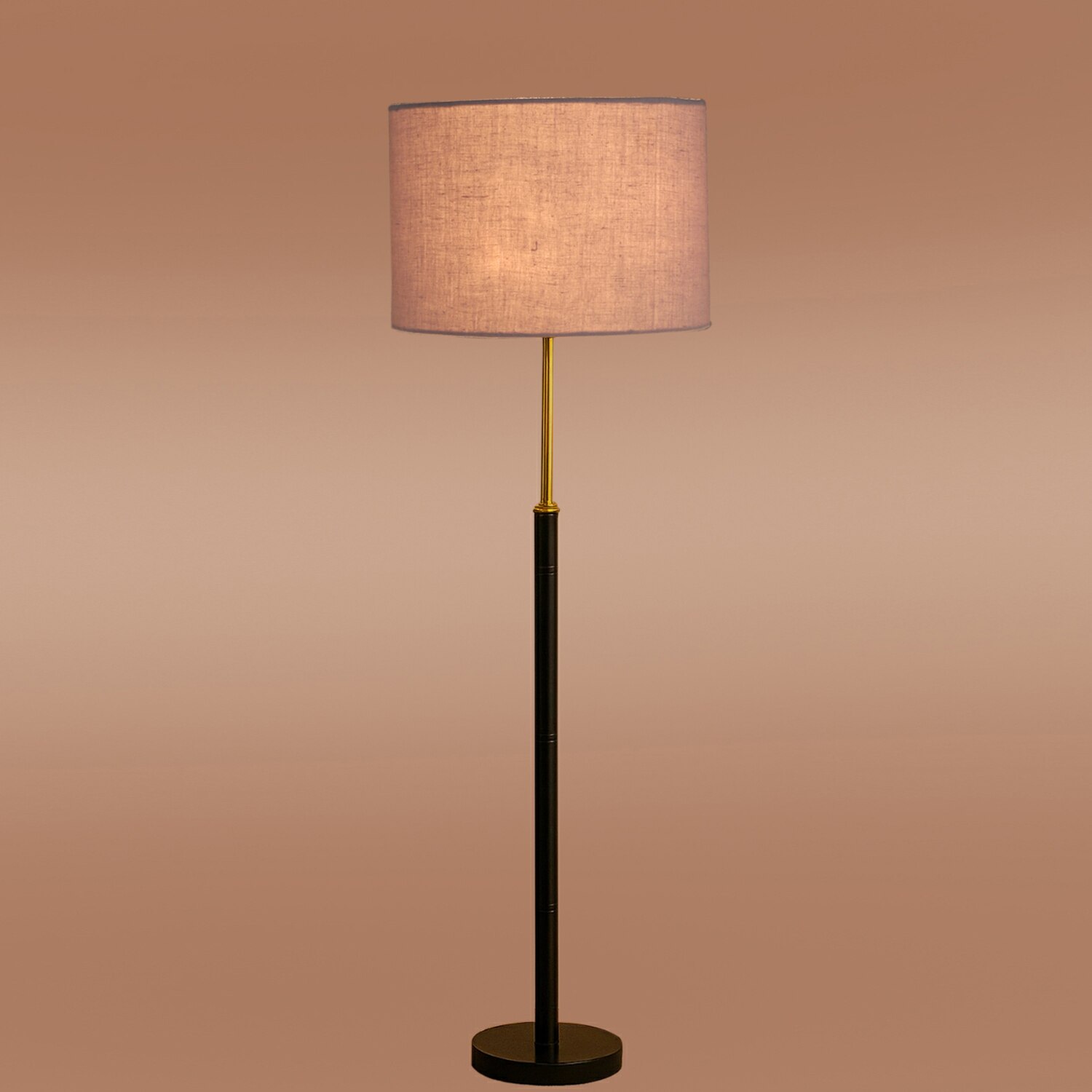 Devansh Wood & Metal Floor Lamp