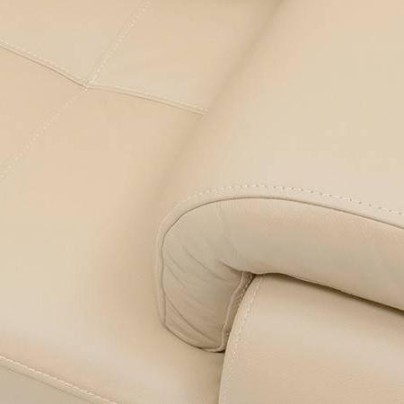 Trissino 3 Seater Leather Sofa in Cream Colour