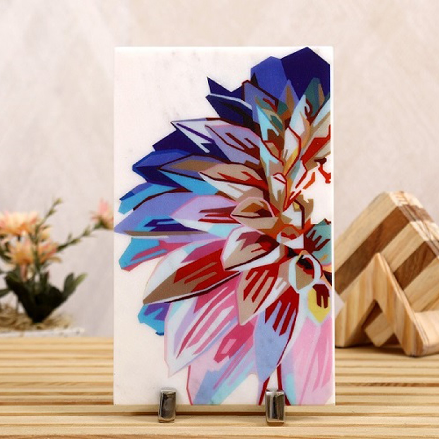 Floret Art Marble Showpiece - Posh N Plush
