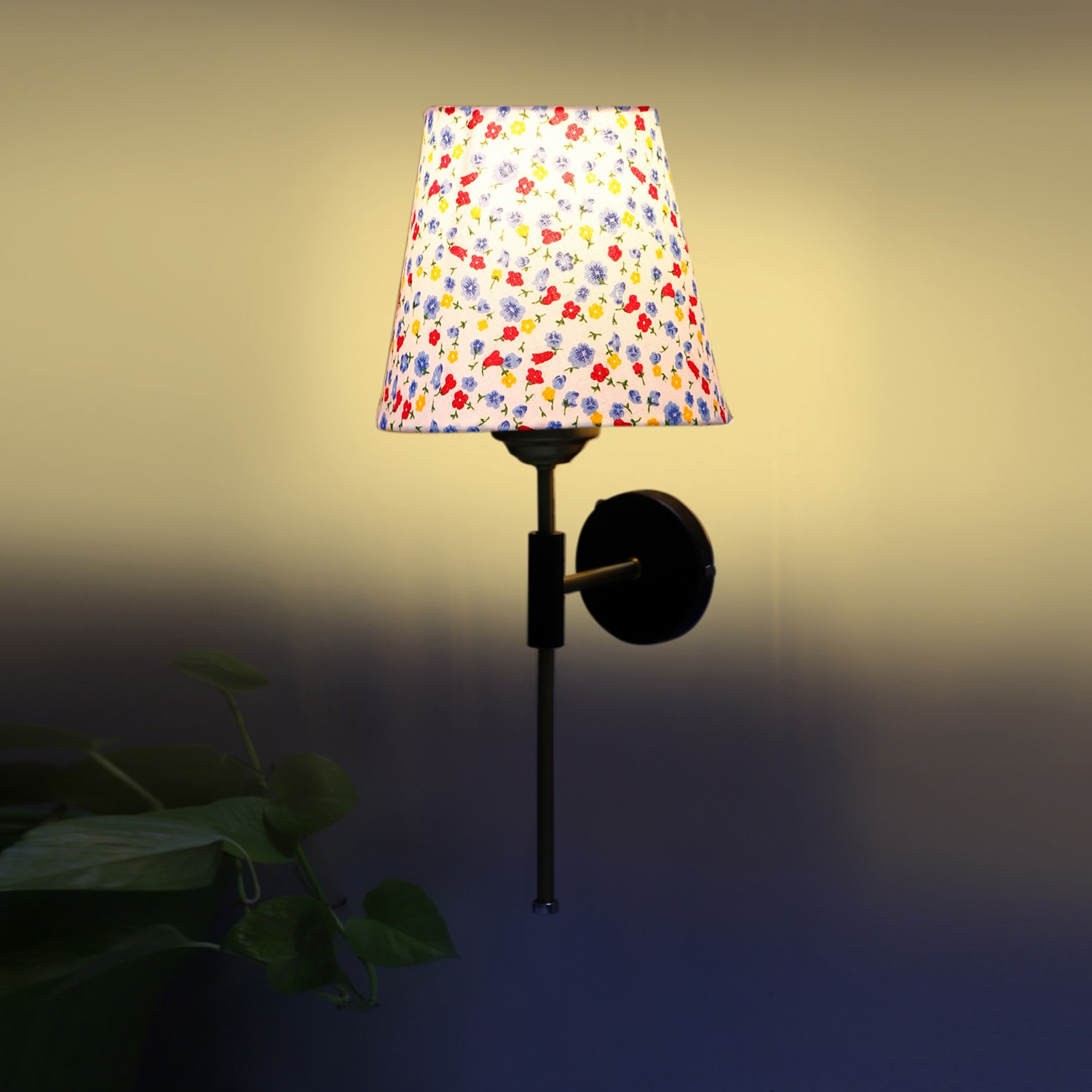 Devansh Metal Electric Wall Light in Black Colour with Multi Shade Count of 1 Light - Devansh