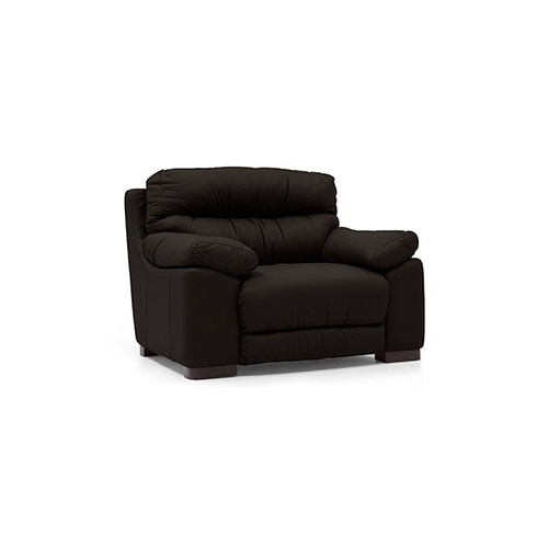 Thiene 1 Seater Leather Sofa in Chocolate Colour - Urban Ladder
