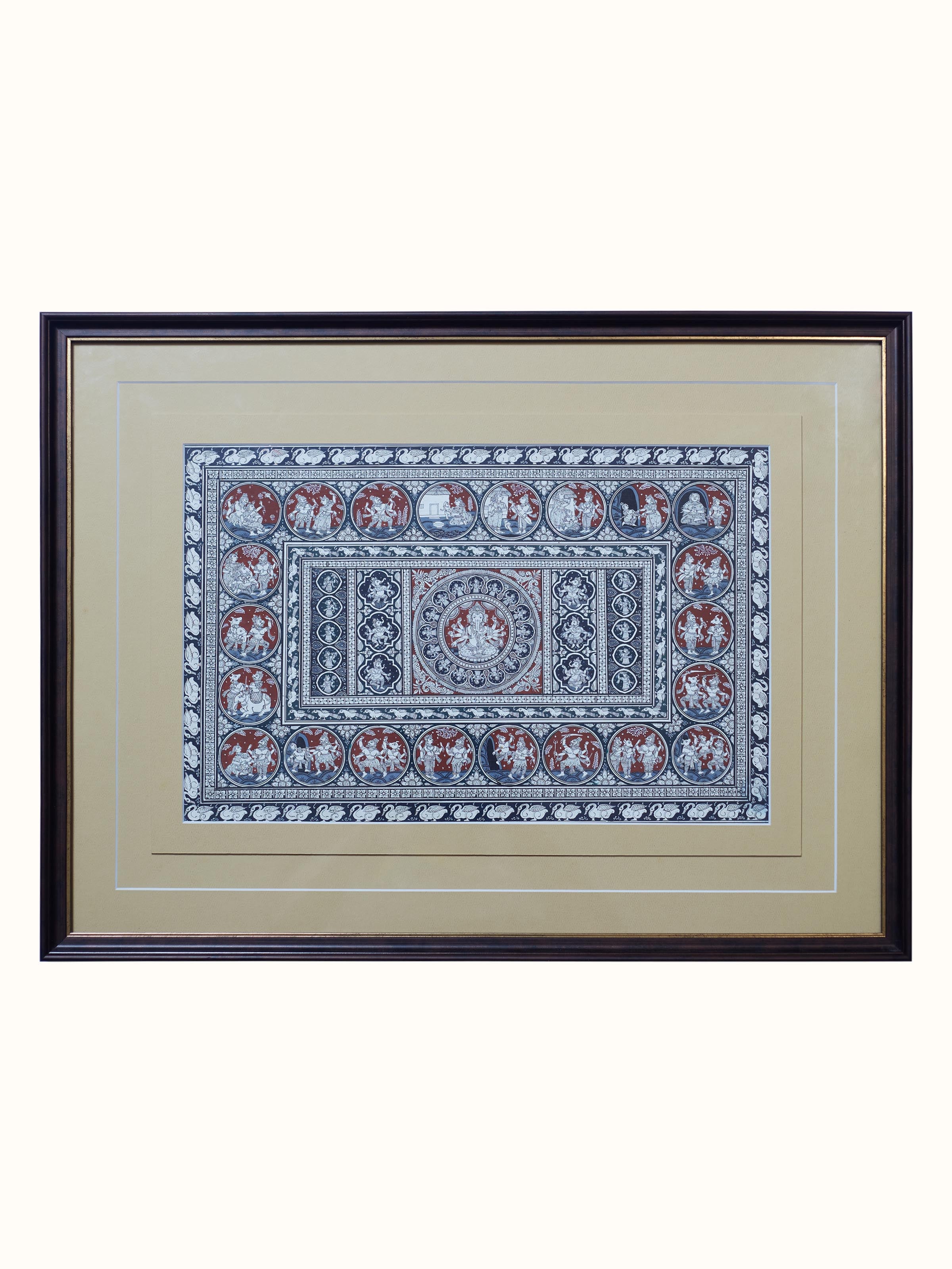 Krishna Leela Patachitra Painting