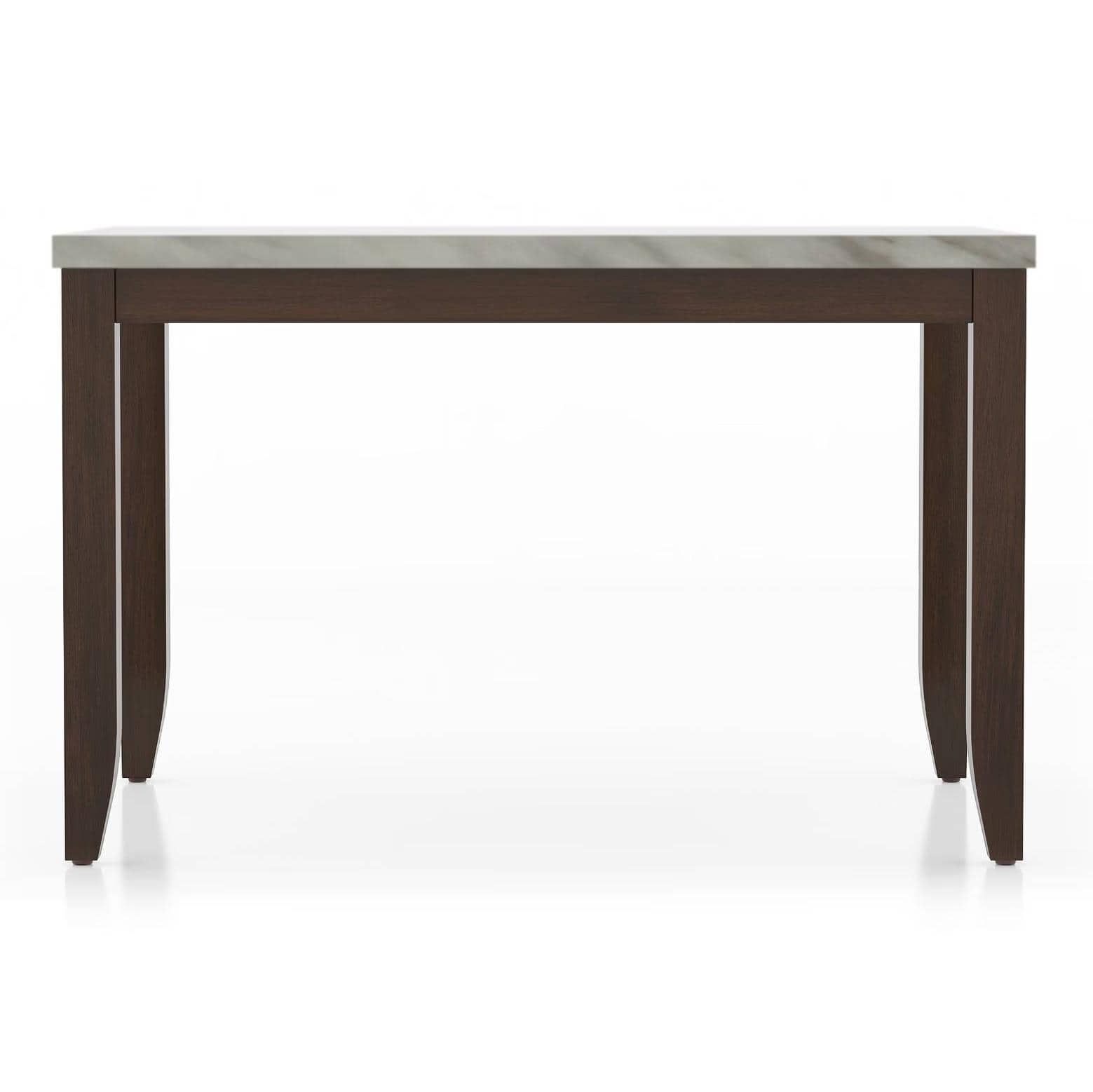 Matteo 4 Seater Dining Table Finish - Dark Walnut with set of 4 Diner Dining Chairs