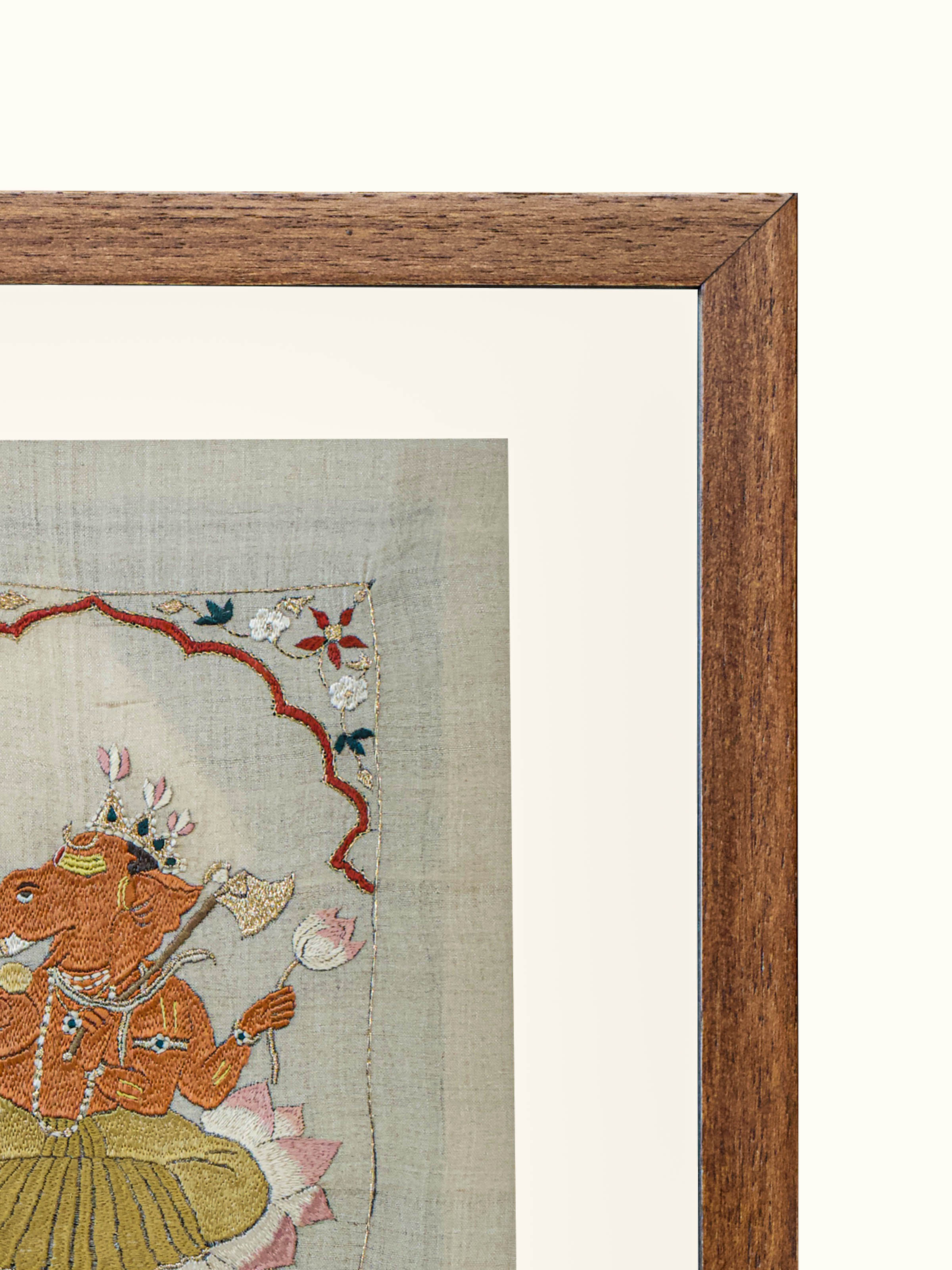 Ganesha Chamba Rumal Wall Hanging