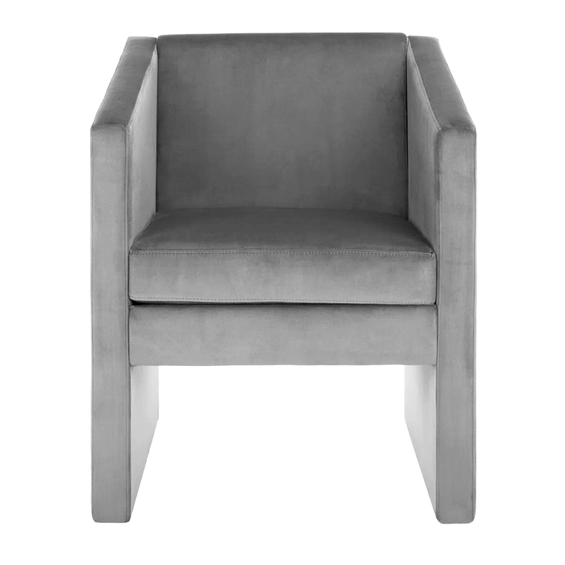 Shuntina Accent Velvet Chair in Grey Colour