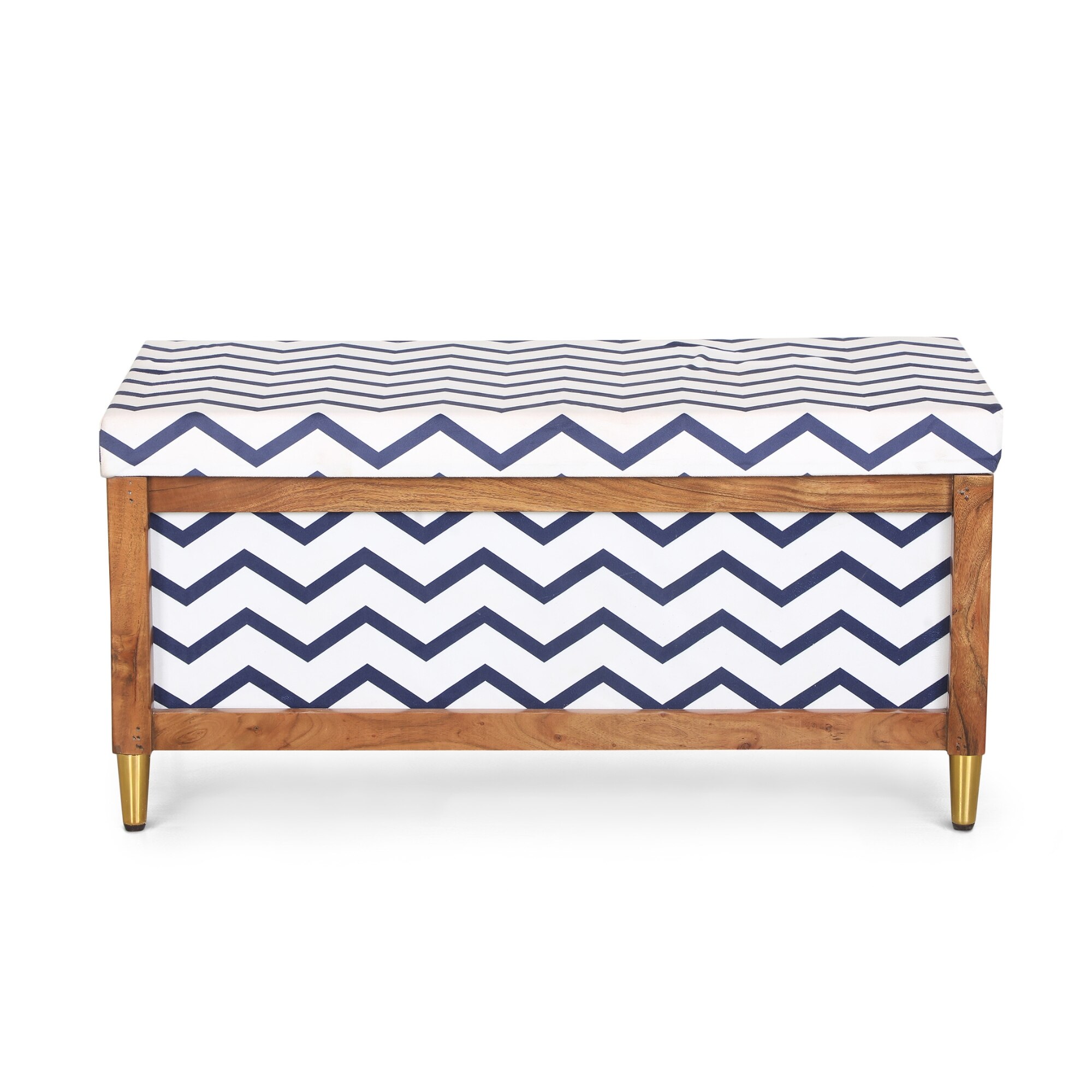 Harper Trunk Zig Zag Blue Stripes