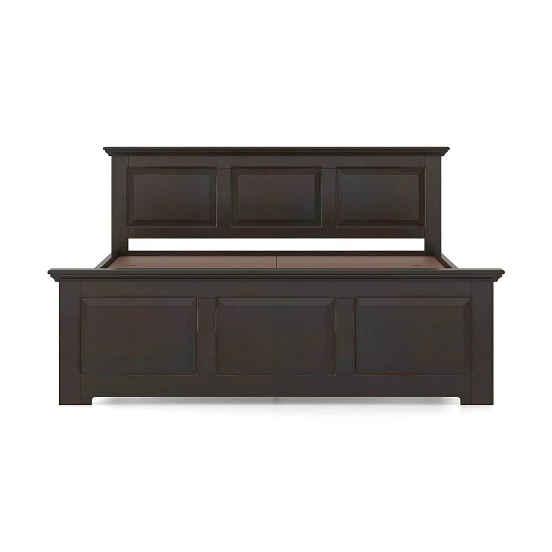 Alexandra King Size Bed Without Storage In American Walnut Finish