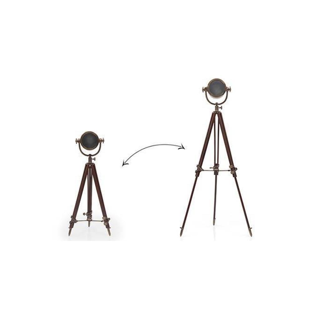 Endeavour Tripod Floor Lamp Finish Antique brass