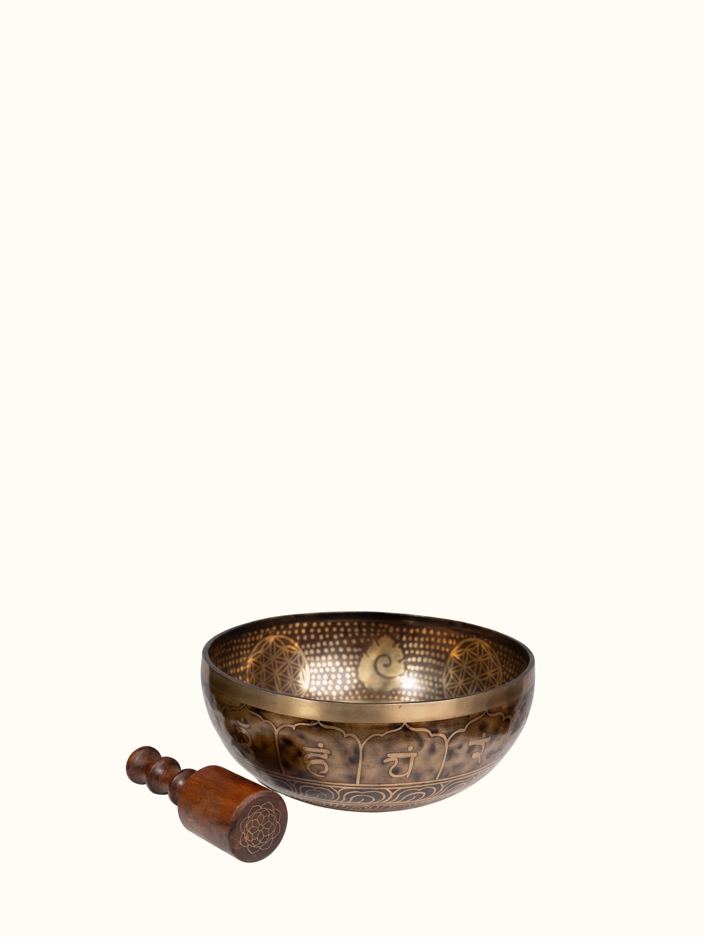 Megha Design Brass Singing Bowl