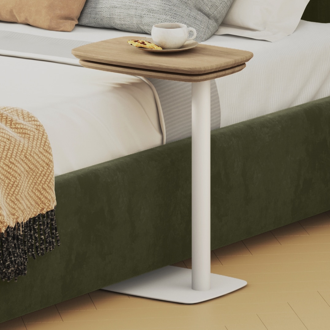 Otis C Table In White And Oak Finish