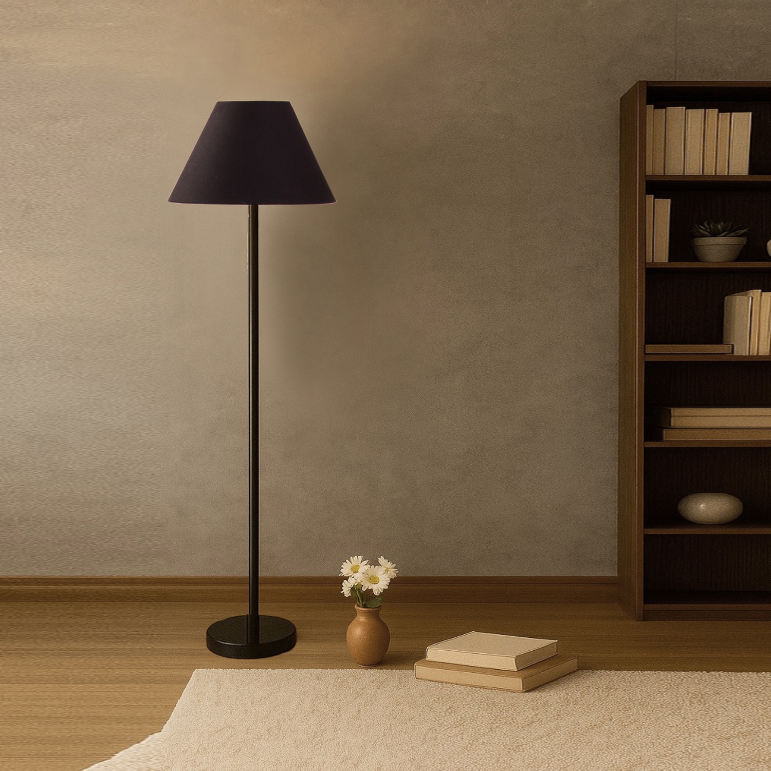 Devansh Wood Floor Lamp