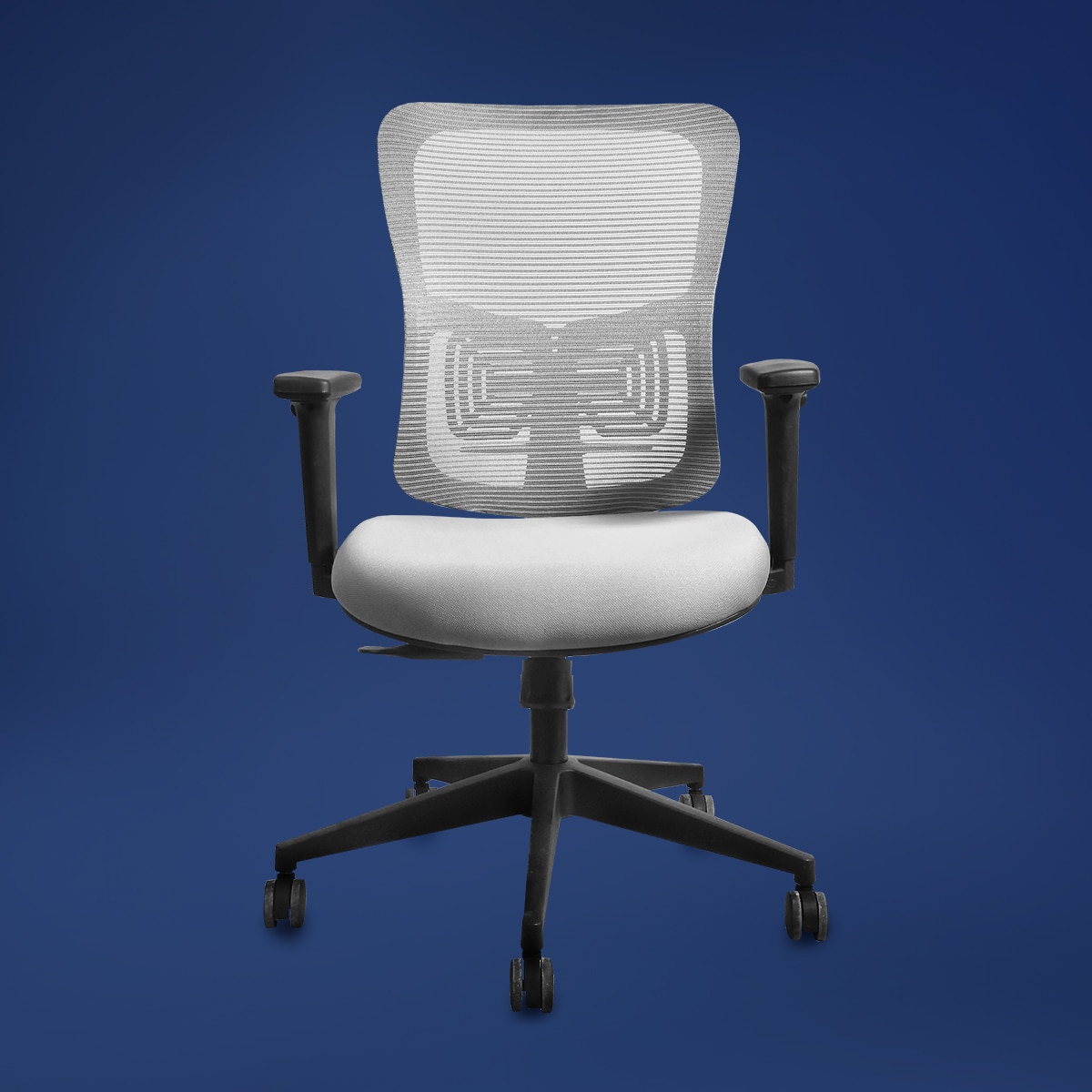 Ignis Mid Back Mesh Office Chair in Grey Colour