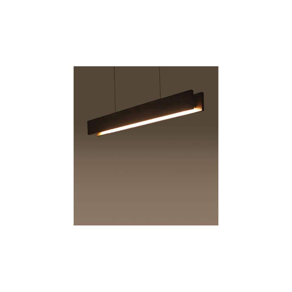 Synergy 48 Brown Solid Wood Single Hanging Light